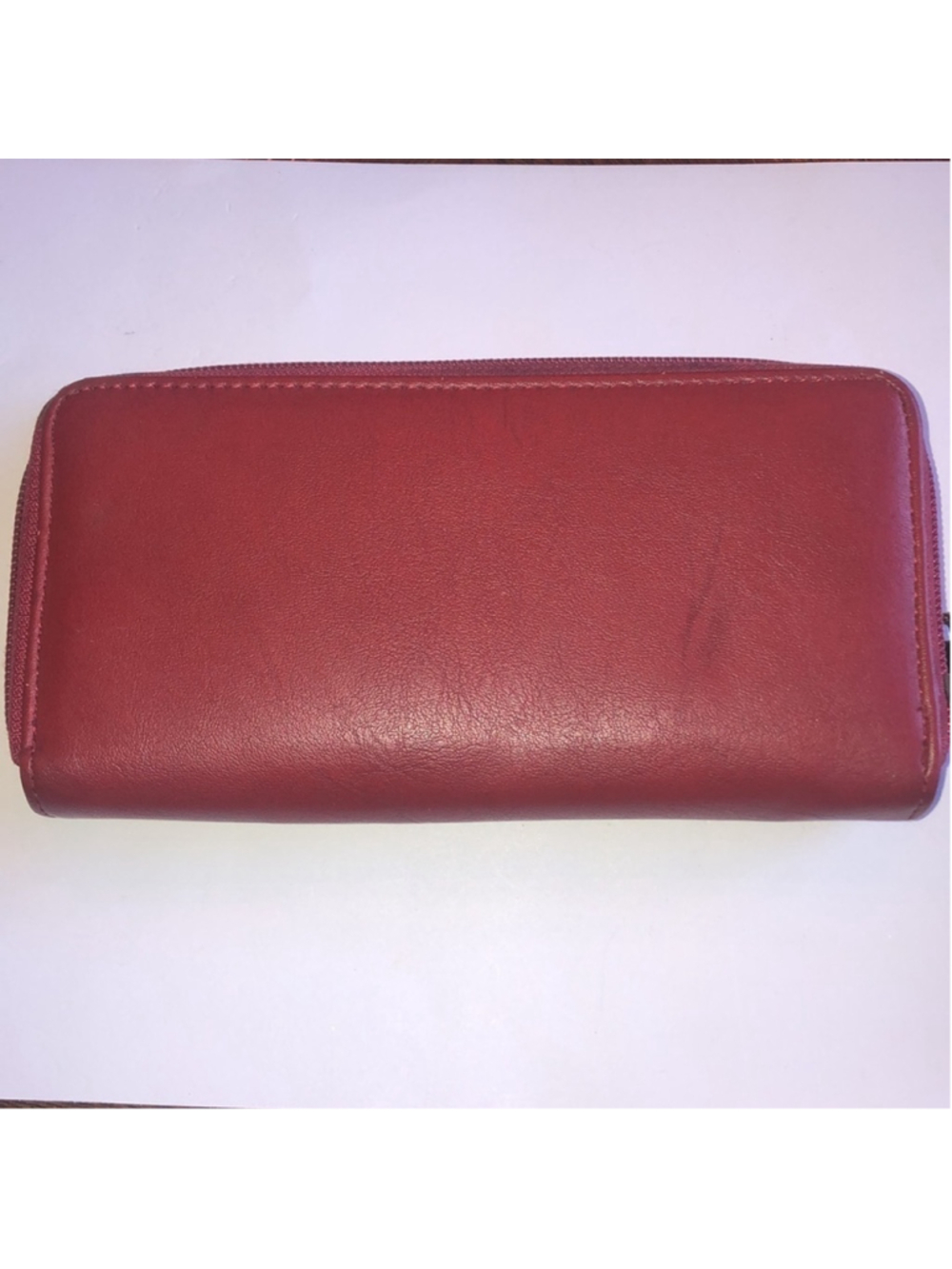 Gold Coast Dark Red Tribal Navajo Boho Zip Up Closure Wallet - Picture 4 of 10